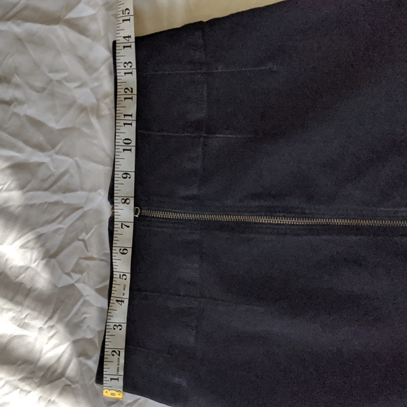 Free People Virgo Zipper Mini Skirt Black - Size 30 - Picture 14 of 16